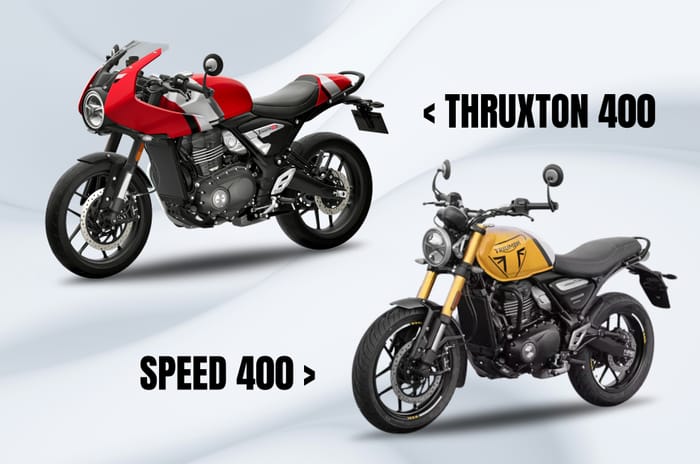 Triumph Thruxton 400 vs Speed 400 differences explained